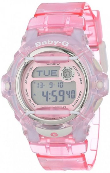 Casio Baby-G BG169G-7B Face Protector Ion-Plated Metal White Rose Gold Watch Digital