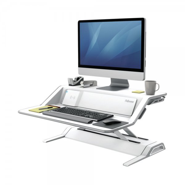 Fellowes White Lotus DX Sit-Stand Workstation