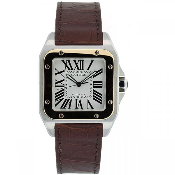 Cartier Men's Santos 18k Gold and Steel Automatic Watch1