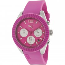 Puma Women's Motor Pink Polyurethane Analog Quartz Watch