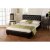 Aspire Serene White Leather Divan Bed Set with Orthopaedic Mattr